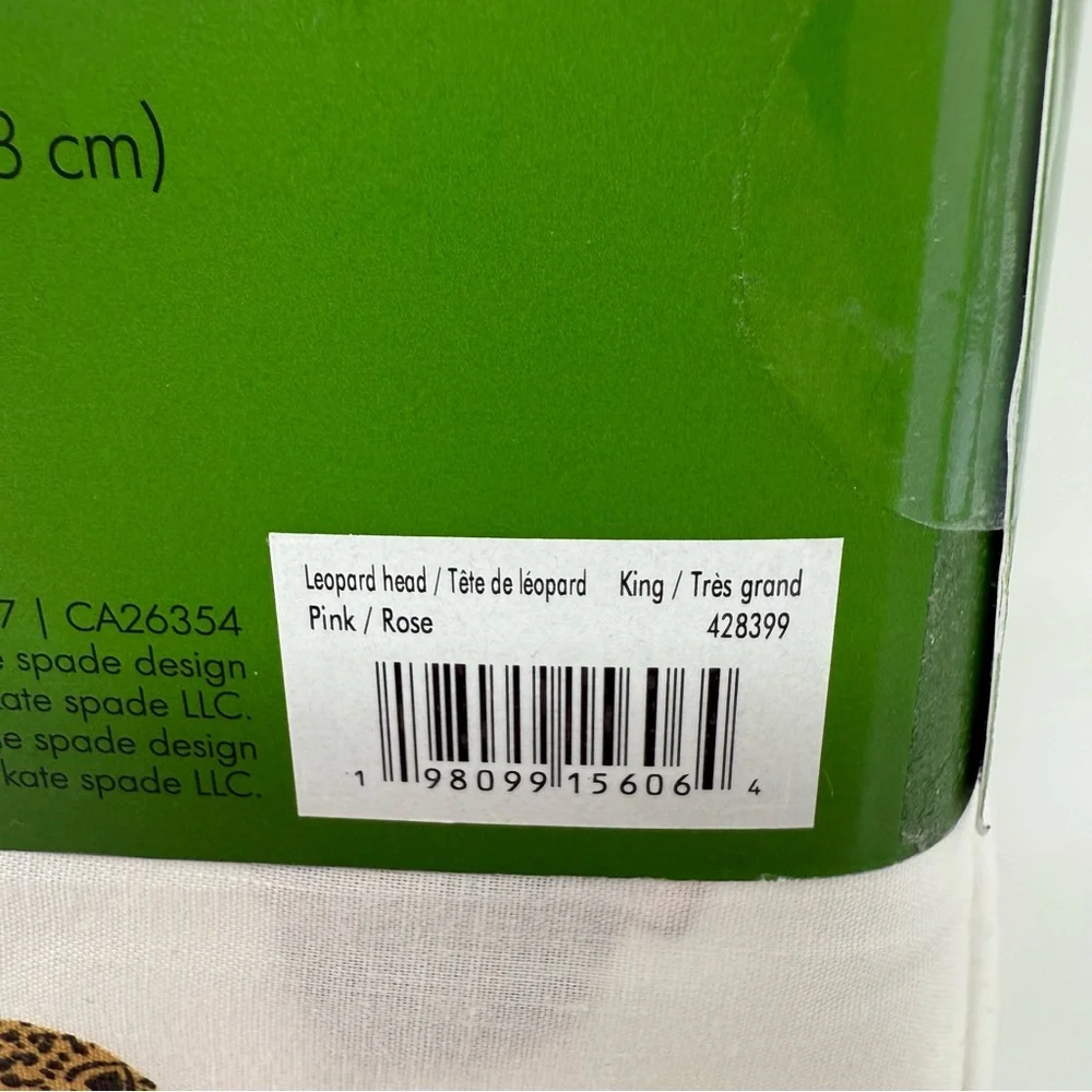 Kate Spade King Size CHEETAH LEOPARD Cotton Sheet Set cool crisp cotton New